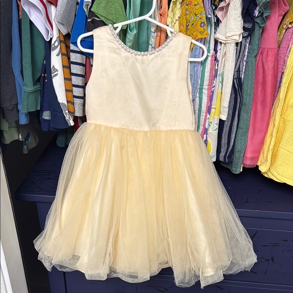 Cream/ivory flower girl dress